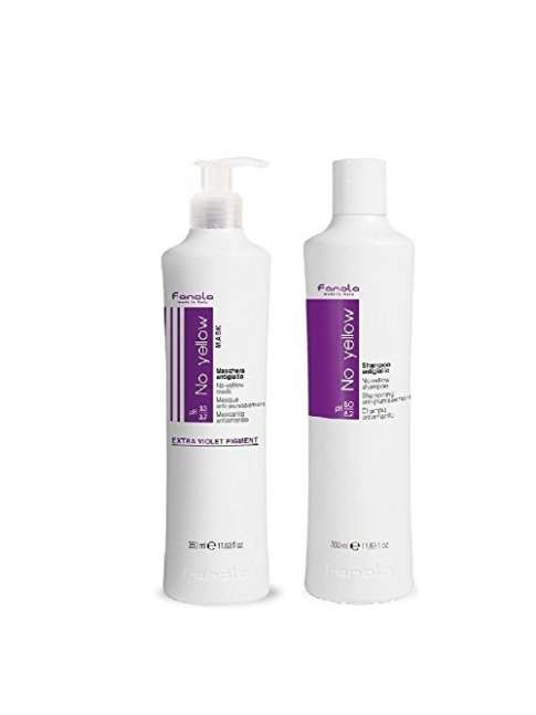 KIT CHAMPU Y MASCARILLA NO YELLOW 350ml FANOLA 