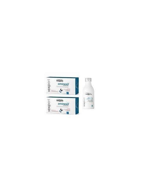 PACK L'OREAL EXPERT AMINEXIL ADVANCED OMEGA 6 ANTICHUTE 20 X 6 ML + SHAMPOOING 250ML